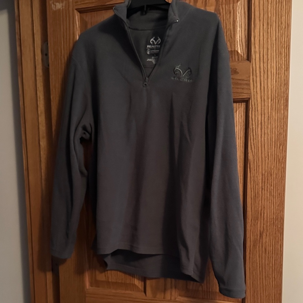 Realtree Charcoal Quarter-Zip Fleece